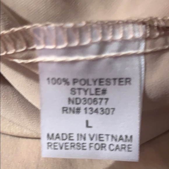 Bobbles & Lace Blush Color Silk Slip Dress - Picture 5 of 5